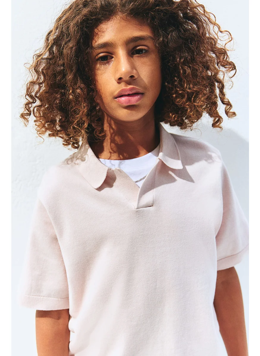H&M Fine-Knit Polo Shirt