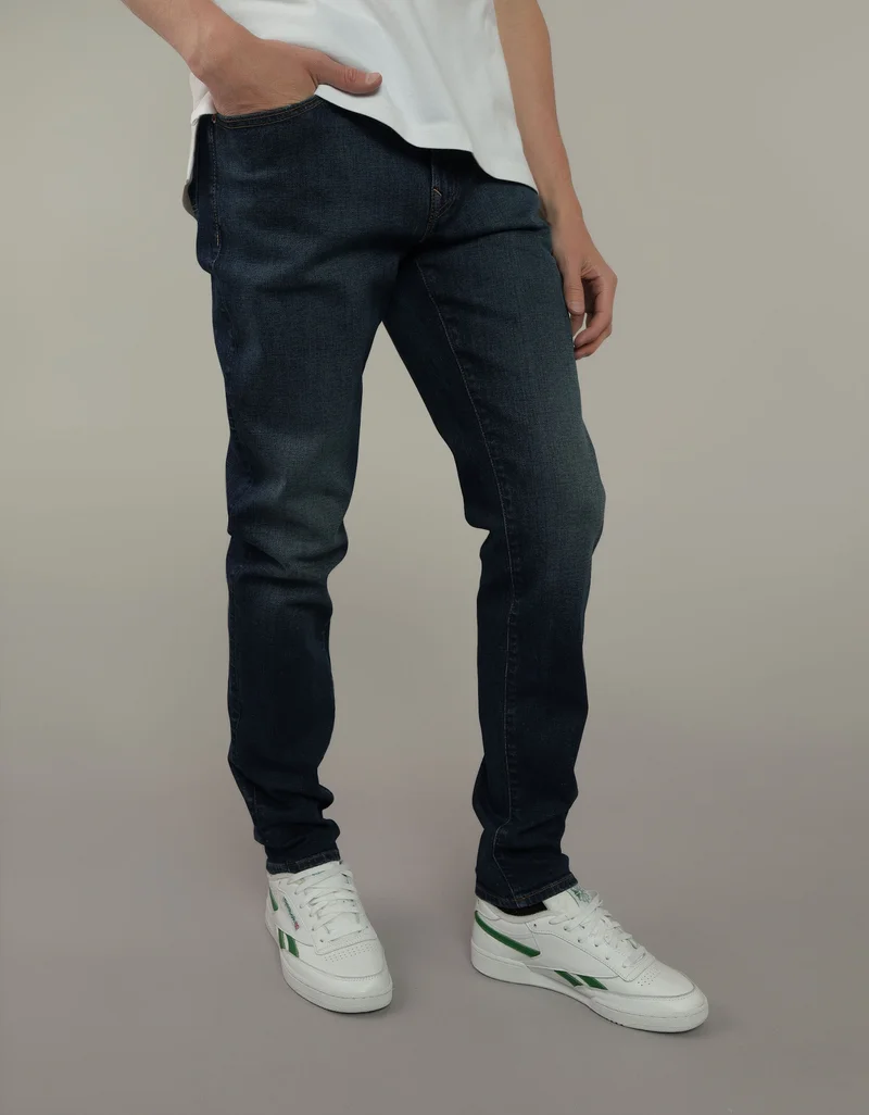 American Eagle Dark Clean Athletic Rinse Wash Skinny Jeans
