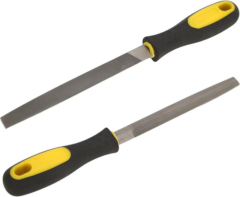 Metal File Comfortable Non Slip Medium Tooth Half Round File T12 Carbon Tool Steel File Tool, Ergonomic Design with PP, Plastic Rubber Material, Sharpener for Steel Copper - Image 5