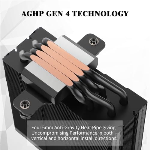 Thermalright مبرد وحدة المعالجة المركزية Thermalright Assassin Spirit 120 Vision ARGB الأسود مع شاشة LCD عرض IPS بدقة 240*240 بوصة 1.54، تبريد هوائي لوحدة المعالجة المركزية للكمبيوتر لـ LGA1700/1851/115X، AM4/AM5، مشعاع عالي الأداء - Image 2