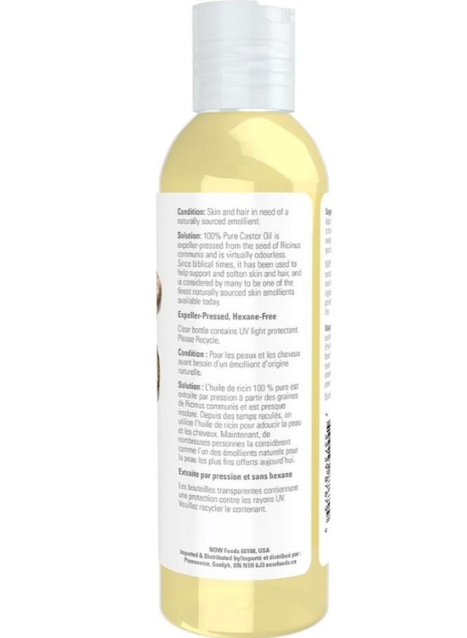 Now Solutions 100% Pure Castor Oil To Soften Skin 118ml - Image 2