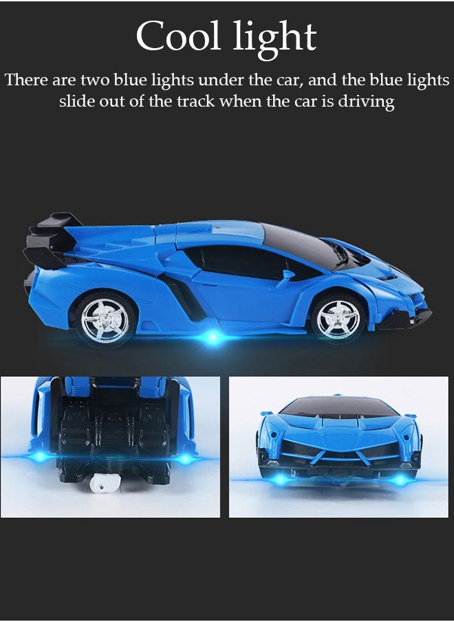 2-in-1 remote control car and conversion robot model kit wireless remote control toy car simulation driving car children's and adult toy car gifts