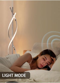 HOCC Creative Spiral LED DNA Floor Lamp Silver  - Image 3