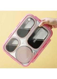 Leakproof 4 Compartment Lunch Box With Spoon & Chopstick 304 Stainless Steel Bento Box Tiffin Box For Office, School, Picnic (Mint Green) - pzsku/Z9A1210C1007C81AA9846Z/45/_/1733731370/2af1f89a-3795-47b3-9e70-19469f48a834