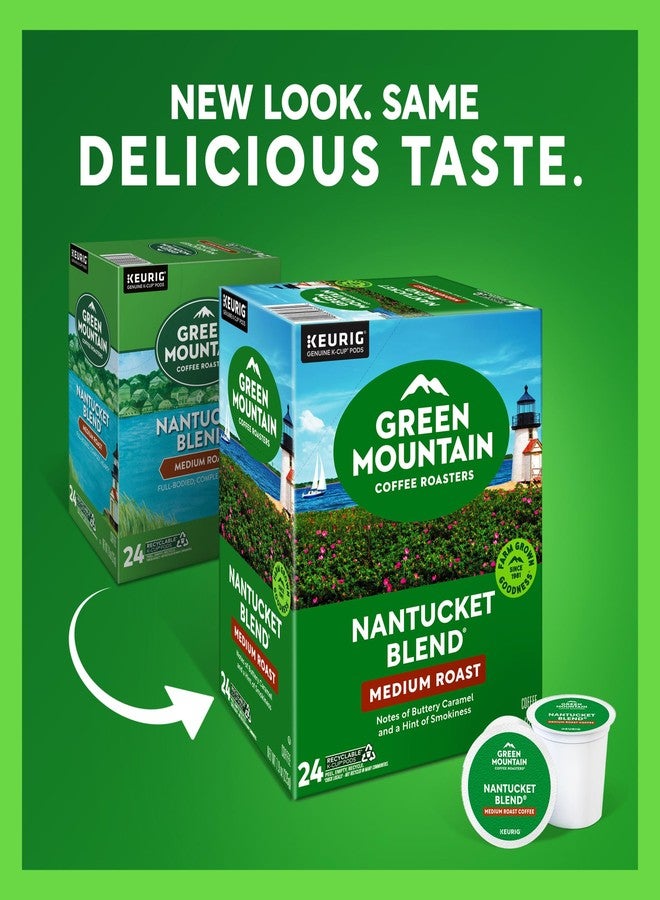 Green Mountain Coffee Roasters كبسولات قهوة نانتوكيت بلند من جرين ماونتن كوفي روسترز، قهوة متوسطة التحميص، 96 كبسولة - Image 2