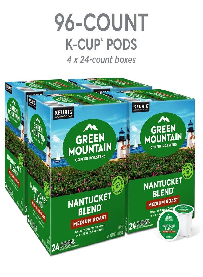 Green Mountain Coffee Roasters كبسولات قهوة نانتوكيت بلند من جرين ماونتن كوفي روسترز، قهوة متوسطة التحميص، 96 كبسولة - Image 3