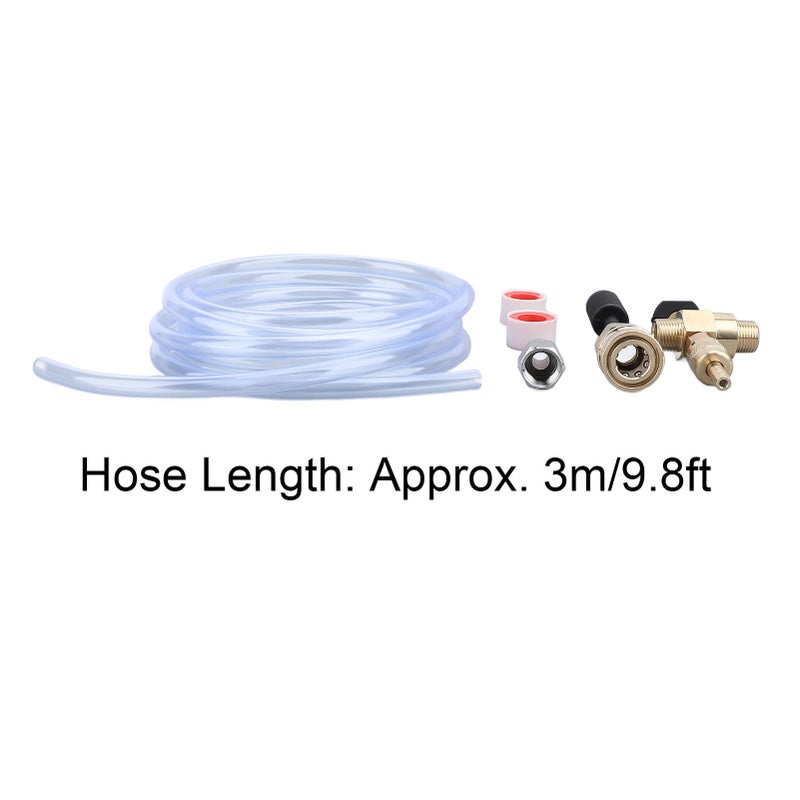 High Pressure Washer Chemical Injector Kit 4000PSI Adjustable Valve 9 8ft Hose Black Nozzle - Image 4