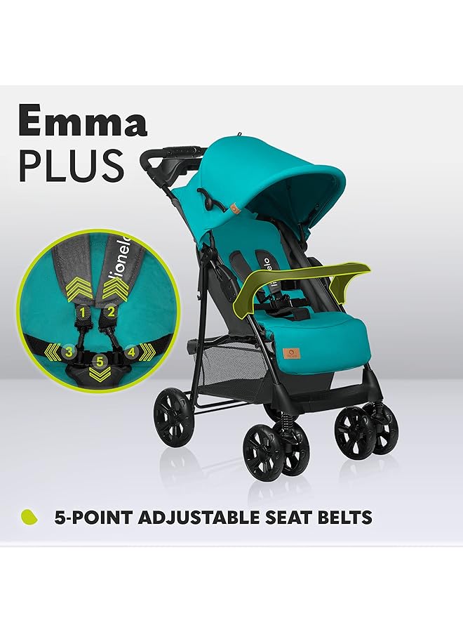 lionelo Emma Plus Stroller Turquoise - Image 3