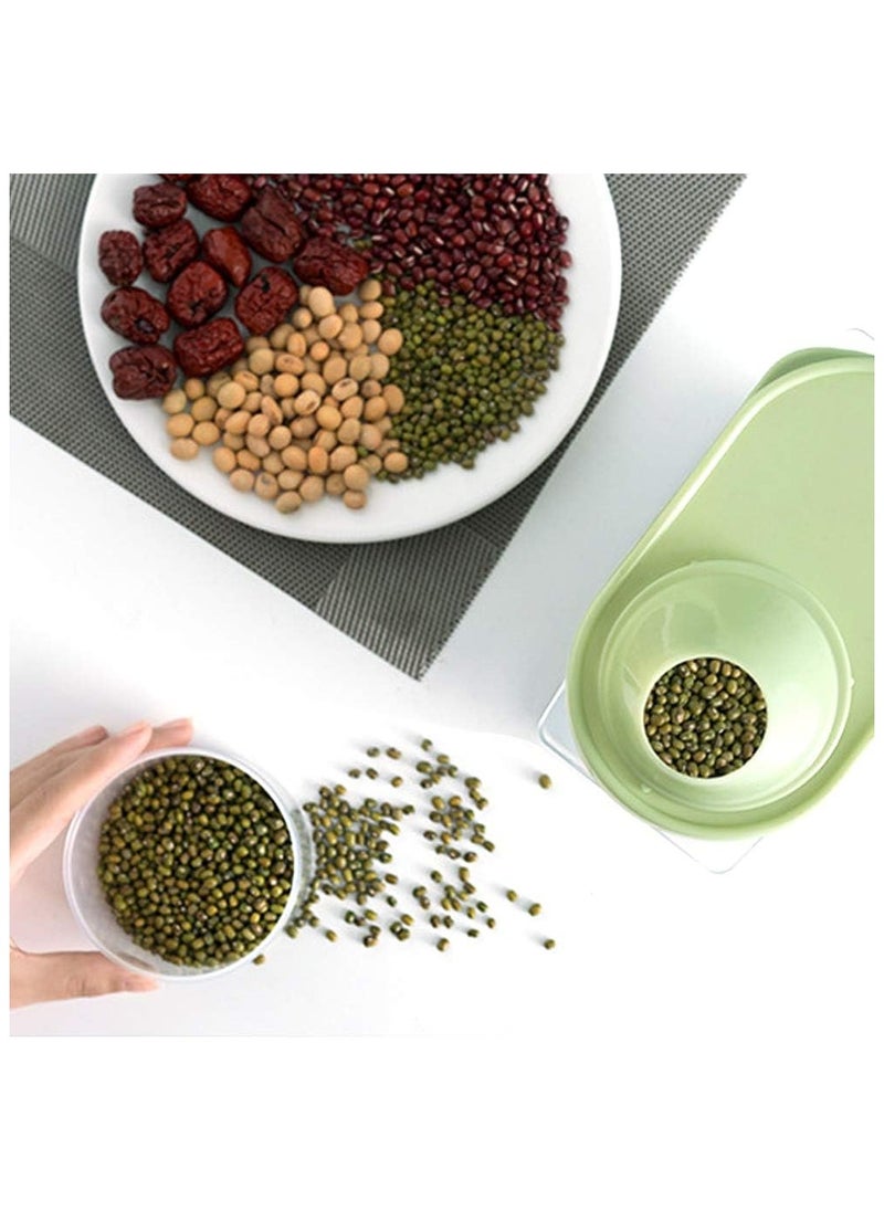 BEEK Elinala Cereal Storage, 4-Piece Storage Containers Set, Labelled Storage Boxes for the Kitchen with Lid for Dry Food, Cereals and Flour.