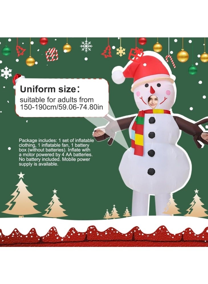 GGEROU Inflatable Christmas Costume Adult Funny Blow Up Christmas Costume Xmas Holiday Party Cosplay Costumes Festival Parade Carnival Suit for Women Men - Image 2