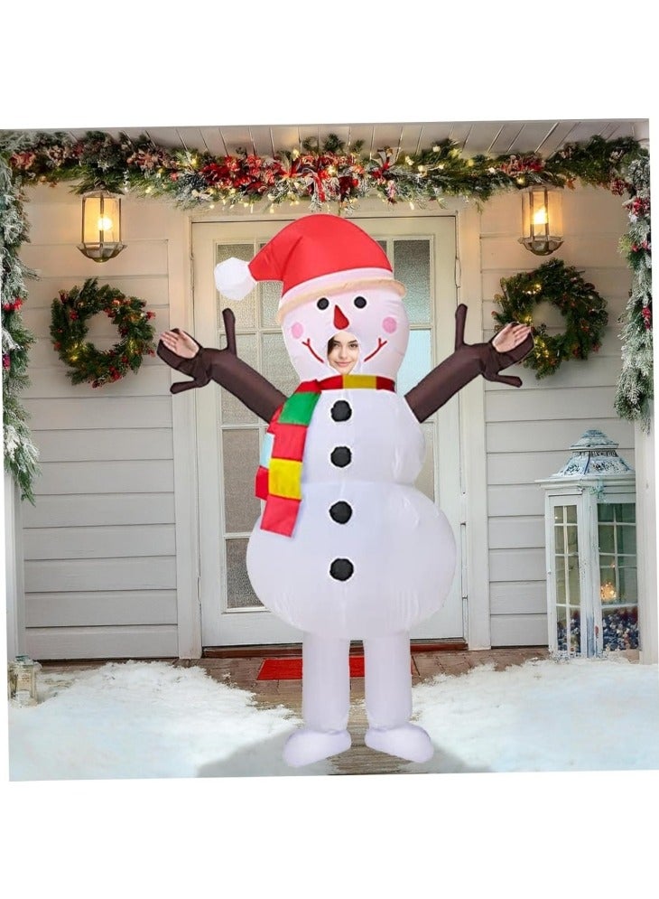 GGEROU Inflatable Christmas Costume Adult Funny Blow Up Christmas Costume Xmas Holiday Party Cosplay Costumes Festival Parade Carnival Suit for Women Men - Image 3