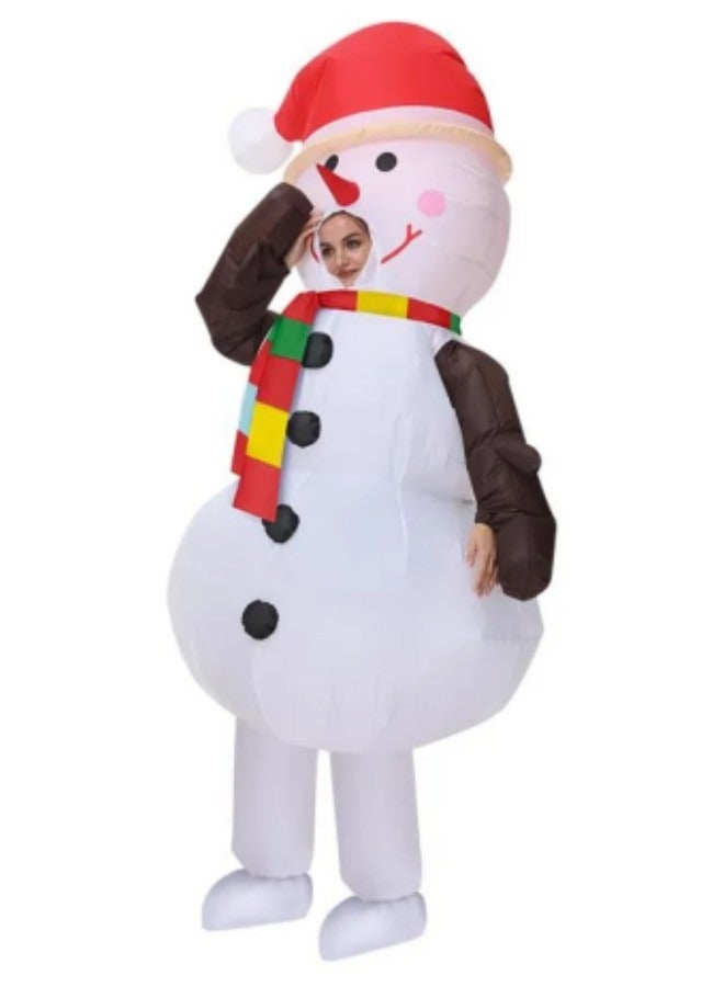 GGEROU Inflatable Christmas Costume Adult Funny Blow Up Christmas Costume Xmas Holiday Party Cosplay Costumes Festival Parade Carnival Suit for Women Men - Image 4