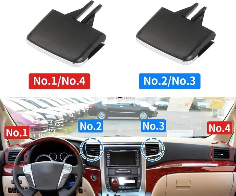 DEMULAX Car A/C Vent Outlet Tab Clip Repair Kit for Toyota - Image 5