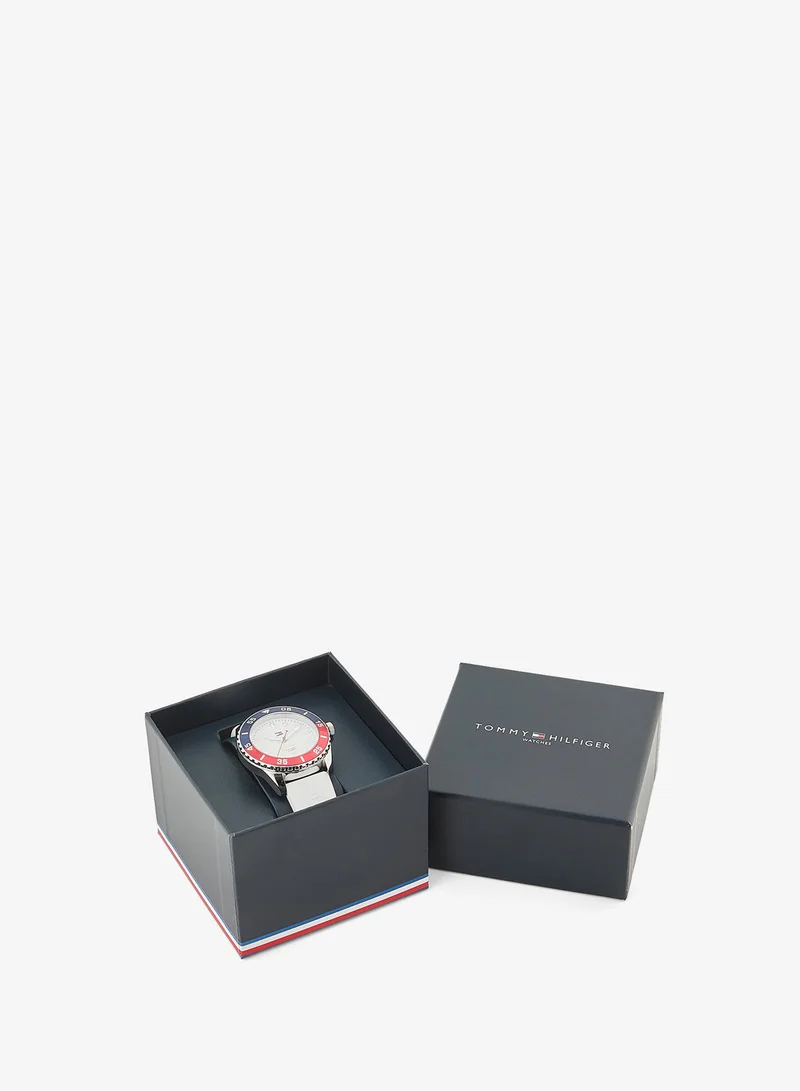 Tommy Hilfiger  3-Hand Quartz Movement Watch For Youth With White Silicone Bracelet - 1720050 for Men | Best Price UAE