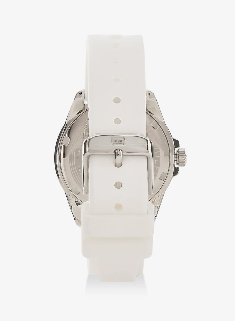 Tommy Hilfiger  3-Hand Quartz Movement Watch For Youth With White Silicone Bracelet - 1720050 for Men | Best Price UAE
