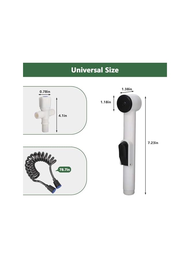 The Bros Handheld Purifying Basin Sprayer Adapter Sprayer Set with Leak Proof Hose Bathroom Toilet Attachment Set for Toilet Bathroom Bathroom Family Pet (Combination 1) - Image 3