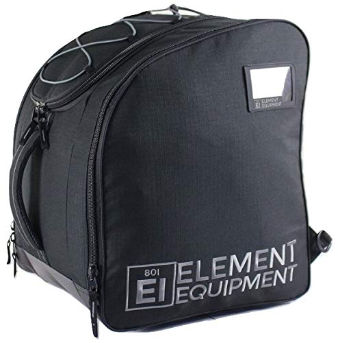 Element Equipment Boot Bag Deluxe Snowboard Ski Backpack Black Ripstop - Image 3