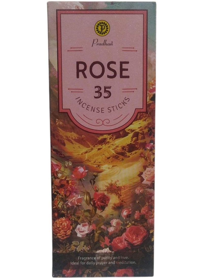 PRADHAN Rose Incense Sticks - 35 Sticks - Image 2