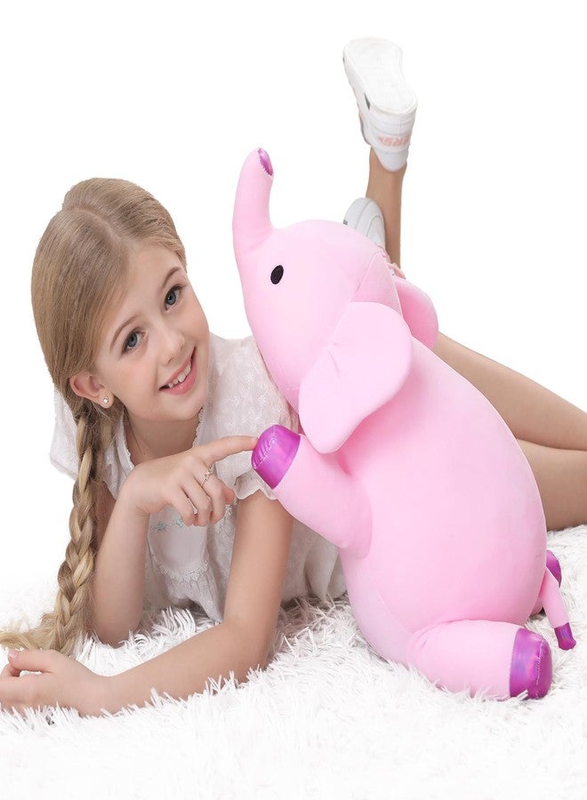 OurHonor 4.2lbs 24in Elephant Weighted Stuffed Animals,Weighted Plush, Gifts for Kids, Adults,Girls and Boys(Pink) - Image 4
