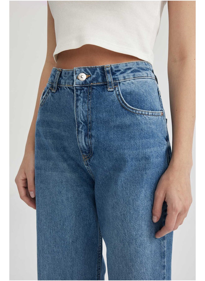 DeFacto - Woman 90'S Wide Leg Denim Trousers - Image 1