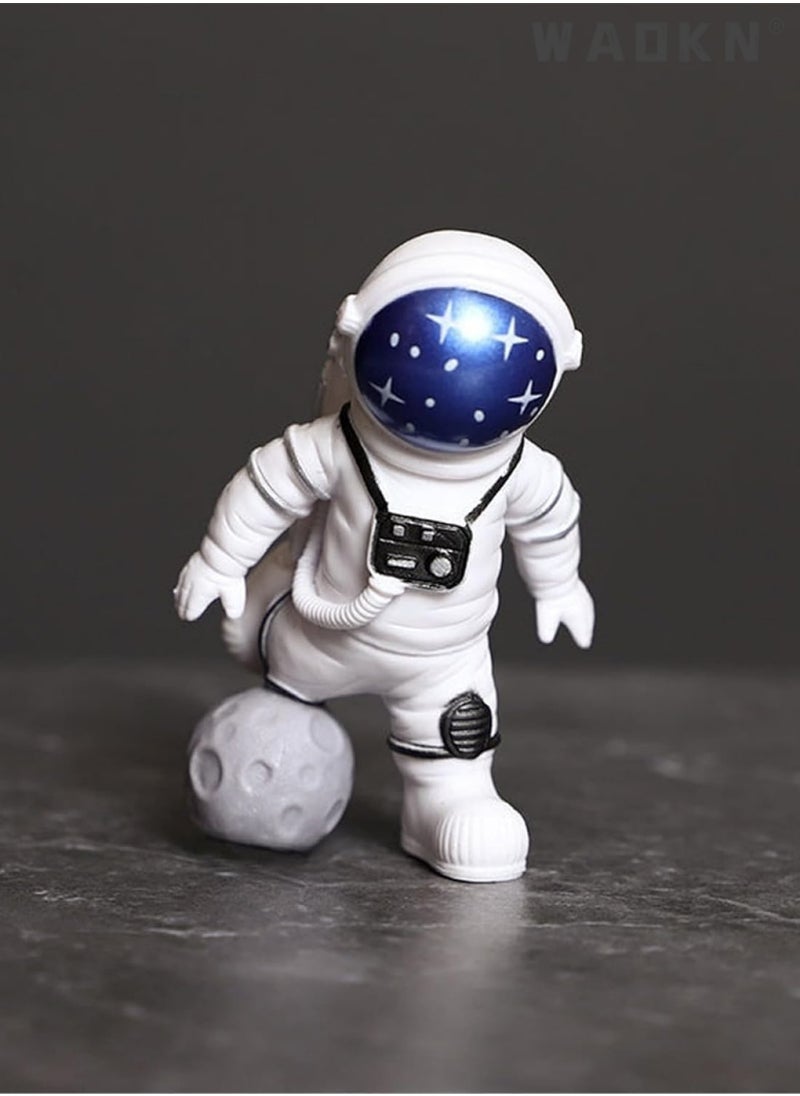 WAOKN Creative Astronaut Decoration 4-Pack Astronaut Statue Astronaut Statue Model For Astronaut Model Living Room TV Cabinet Hanging Decoration Children's Room Decoration Space Theme Birthday Gift  - Image 5