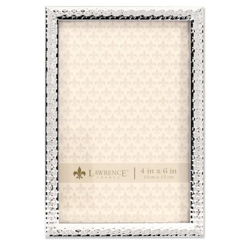 Lawrence Frames 713046 Metal with Hammer Effect  4x6  Silver - Image 1