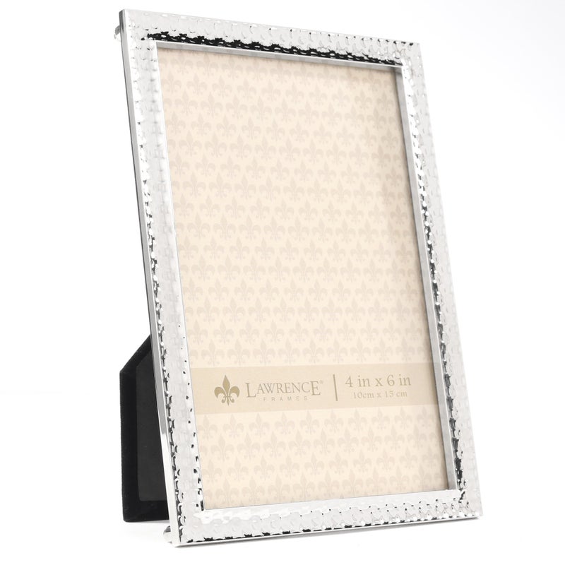 Lawrence Frames 713046 Metal with Hammer Effect  4x6  Silver - Image 2
