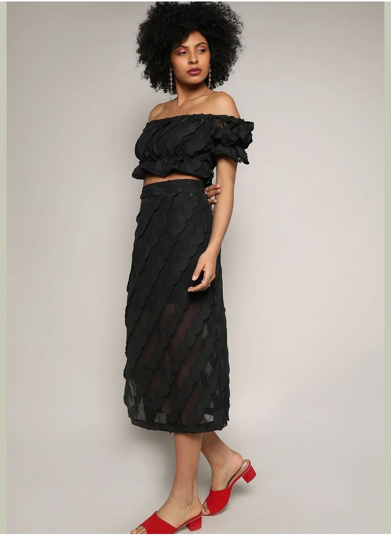 Campus Sutra Women's Solid Co-Ords Set