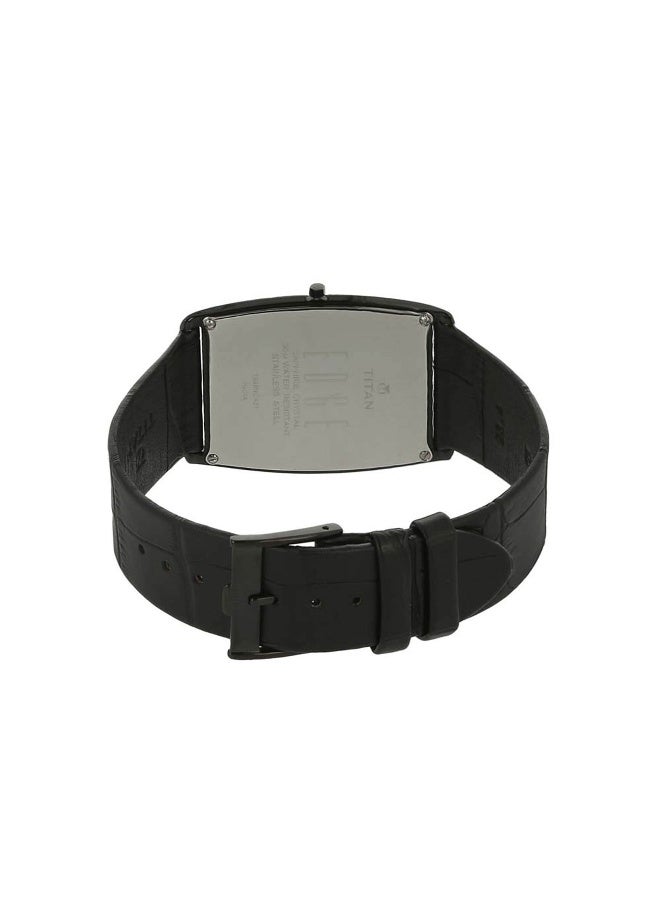 TITAN ساعة أنالوج ذات قرص أسود للرجال 1596Nl01 - Image 4