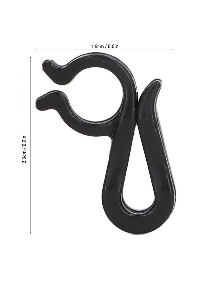 فديت مشابك إضاءة عيد الميلاد القابلة لإعادة الاستخدام من Fdit، خطافات معدنية لمشابك إضاءة المزاريب للاستخدام الخارجي للحفلات والمهرجانات وأعياد الميلاد، 120 قطعة (أسود) - Image 2