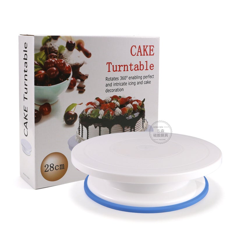 Diy Baking Tools Cake Decorating Table Plastic Rotating Cake Cream Turntable Lightweight Stable Cake Turntable - Image 1