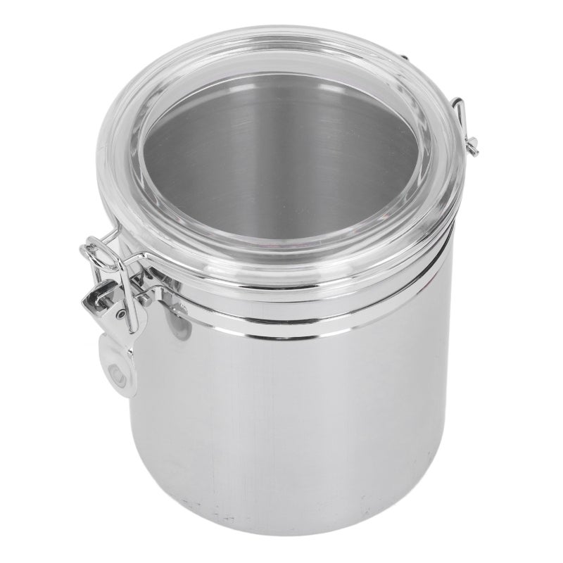 Stainless Steel Can: 304 Stainless Steel Airtight Canister - Multi-Purpose Food Storage Container for Home Kitchen Bulk Food, Tea, Milk Powder and Leftovers Storage - Image 3