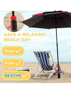 Y&D Beach Umbrella Sand Anchor, Anchor for Umbrella, Screw with Handle  - Image 4
