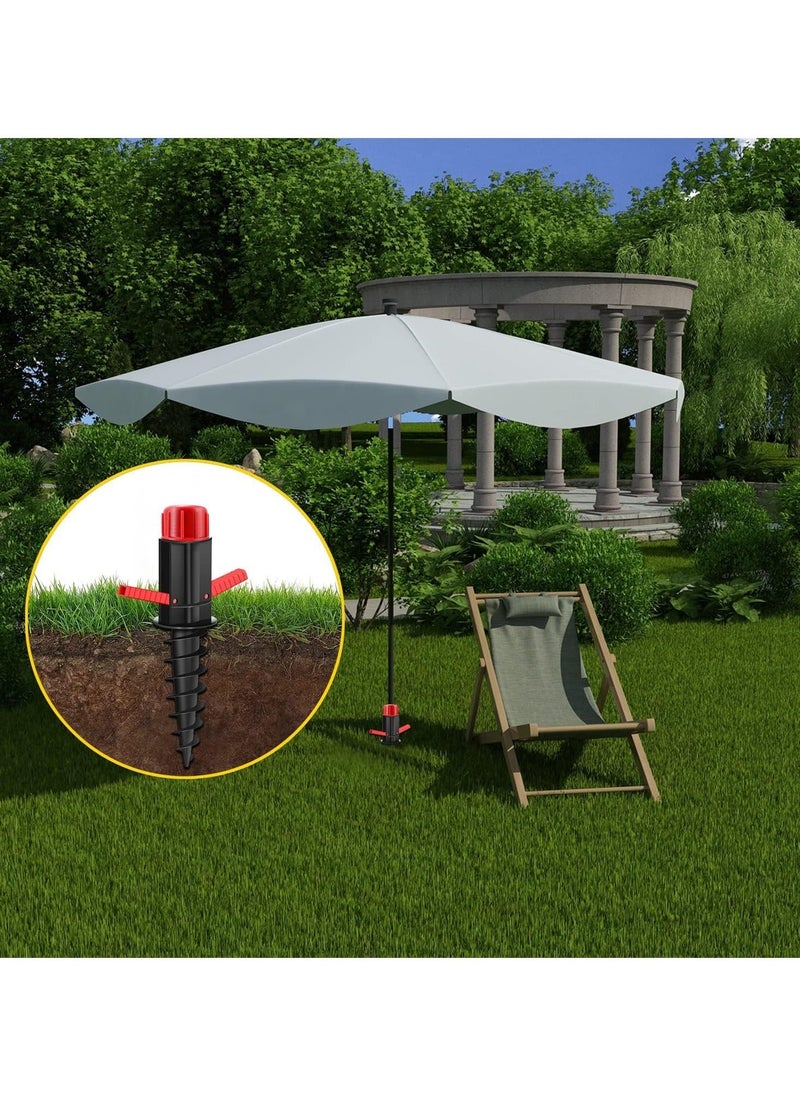 Y&D Beach Umbrella Sand Anchor, Anchor for Umbrella, Screw with Handle  - Image 5