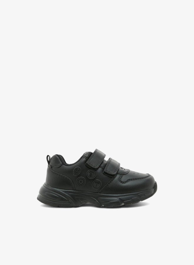 MARVEL Boys Textured School Shoes with Hook and Loop Closure - Image 1