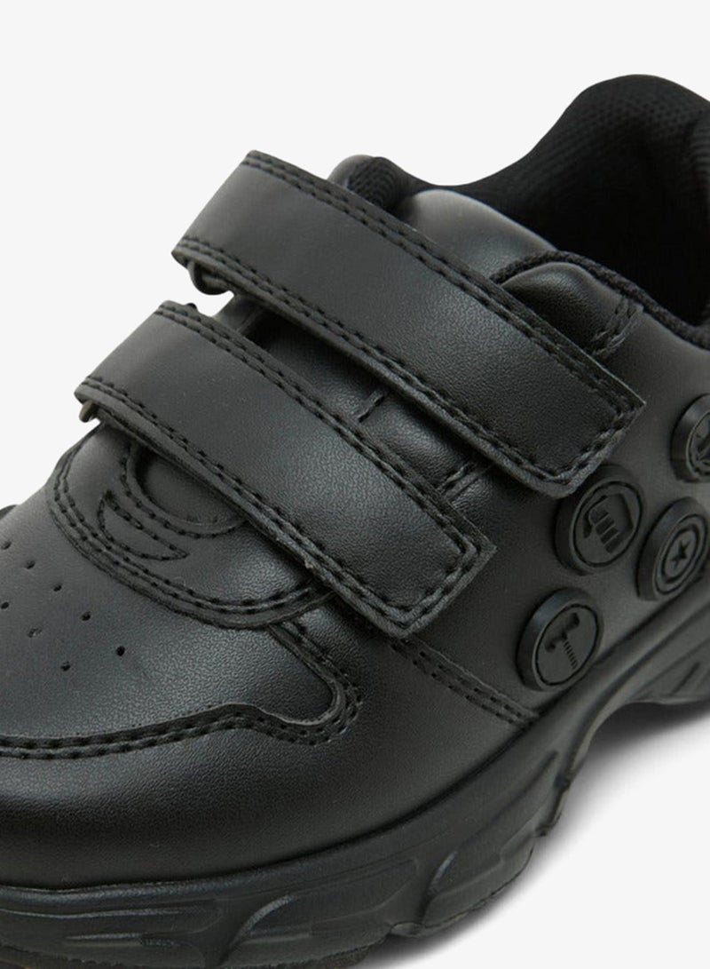 MARVEL Boys Textured School Shoes with Hook and Loop Closure - Image 5