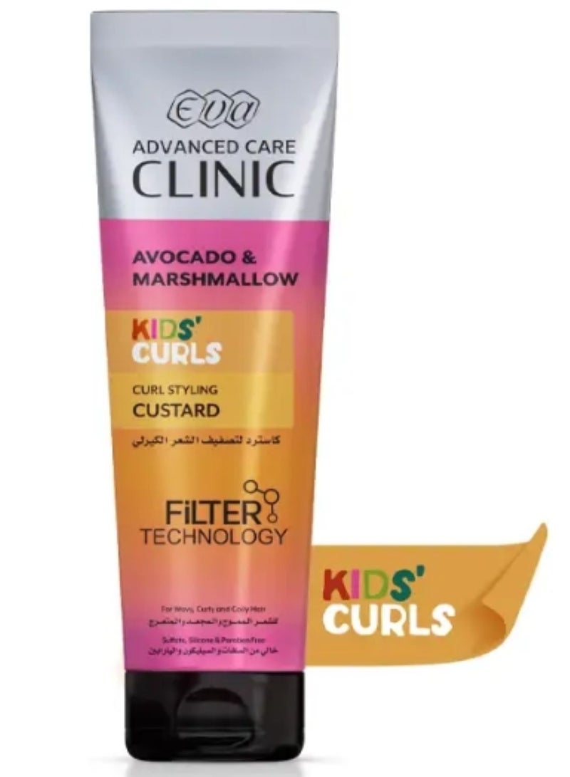 Eva Eva Advanced Care Clinic Kids’ Curls Curl Styling Custard Avocado Marshmallow 230 Ml 