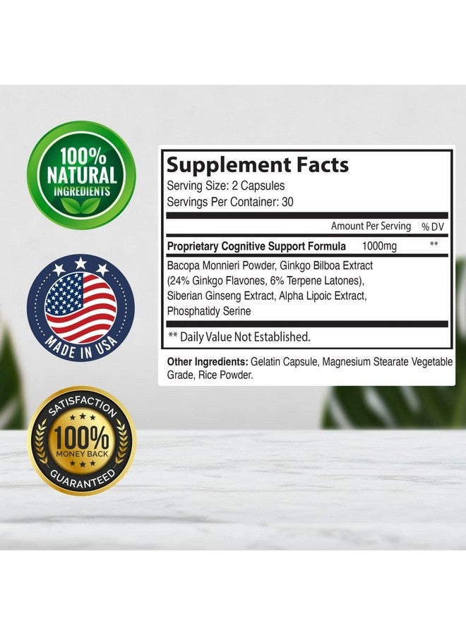 IDEAL PERFORMANCE Reawaken Brain Boost Supplement For Memory Advanced Formula (2 Pack 120 Capsules) - Image 3