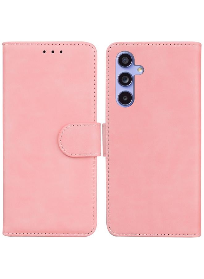 S-TOP Case For Samsung Galaxy S23 FE 5G Skin Feel Pure Color Flip Leather Phone Case - Image 1
