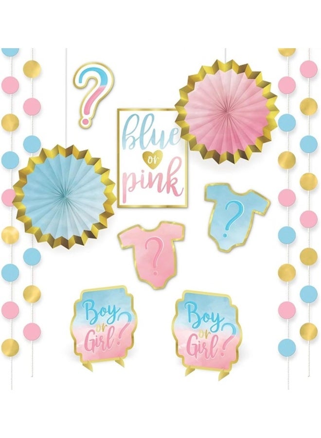 Amscan The Big Reveal Room & Decorating Kit Foil & Paper