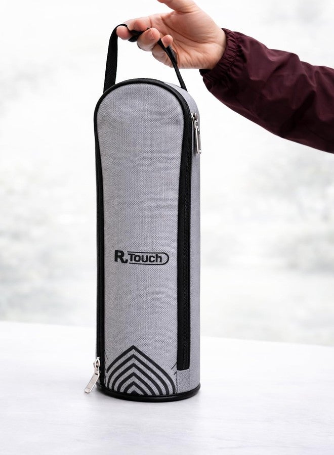 R TOUCH Water Bottle Cover for 1000 ML Portable Bottle Carry Case with Zipper - Insulated Water Bottle Storage Pouch with Handle for Travel, School & Office - Image 4