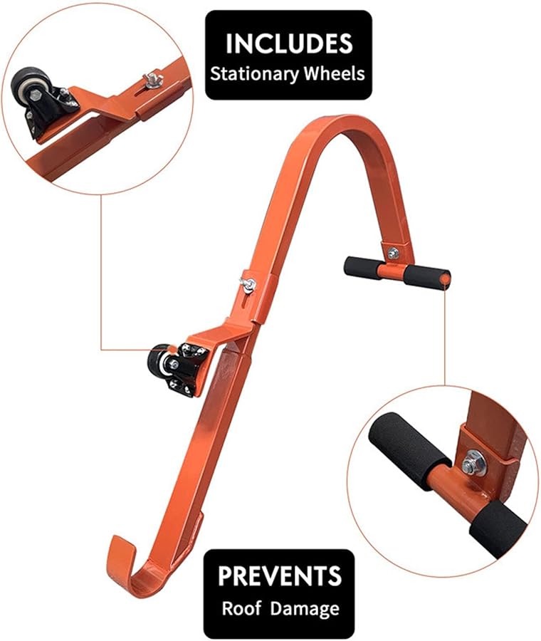 Heavy Duty Alloy Steel Ladder Roof Hook Stabilizer for Gutter Cleaning and Roof Repairs - Image 5