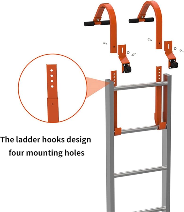 Heavy Duty Alloy Steel Ladder Roof Hook Stabilizer for Gutter Cleaning and Roof Repairs - Image 4