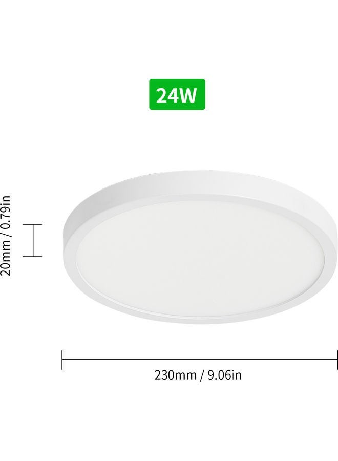 NIBEMINENT 6500-7000K Round LED Ceiling Light White  - Image 2