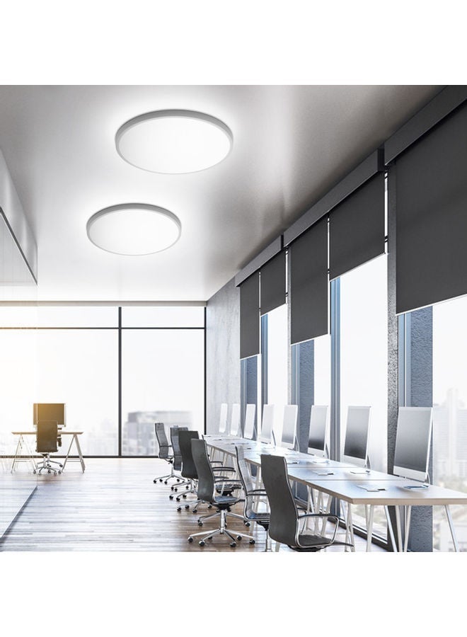 NIBEMINENT 6500-7000K Round LED Ceiling Light White  - Image 4