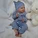 CHAREX Realistic Reborn Baby Boy 18 Inch Lifelike Newborn Baby Doll with Soft Cloth Body Handcrafted Weighted Real Life Baby Dolls with Accessories for Kids Age 3 - Image 2