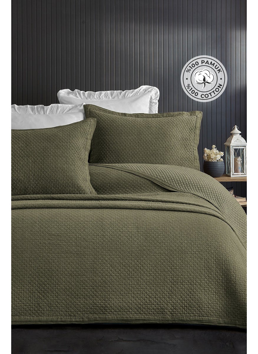 Evlen Home Collection - Cotton Double Special Stone Washed Bedspread Luxury Soft Durable Modern Vitali - Image 1