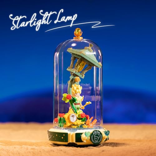 PANTASY Le Petit Prince Starlight Lamp Building Block SetCreative DIY Model with Minifigure  Dust Cover Adults and Kids Premium Building Blocks for Home Decor - Image 5