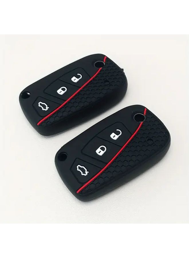 Silicone Key Fob Cover 3 Button For Fiat Ducato 500 500L Panda - Image 3