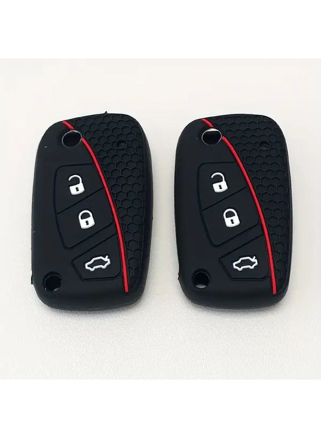 Silicone Key Fob Cover 3 Button For Fiat Ducato 500 500L Panda - Image 4